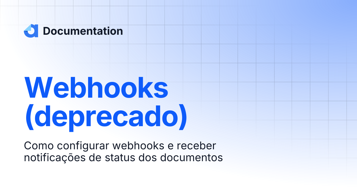 Webhooks (deprecado) | v2 | Documentation