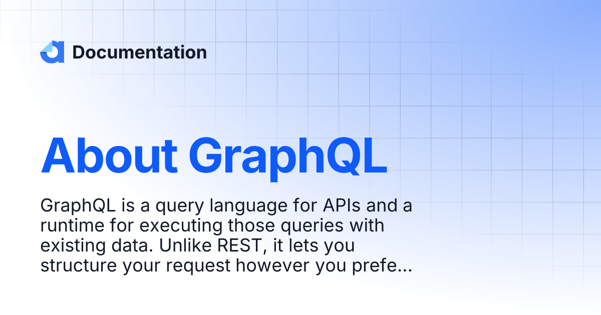 About GraphQL | Documentation
