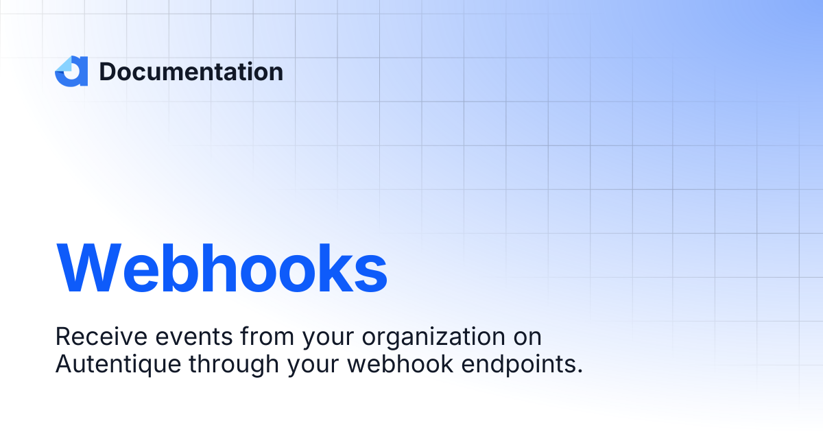 Webhooks | Documentation